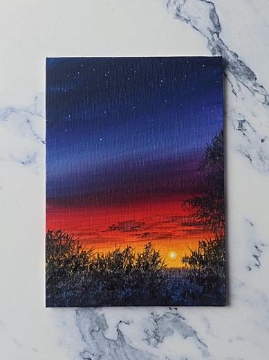 Sunset Painting Ideas for Beginners: Easy Canvas Art
