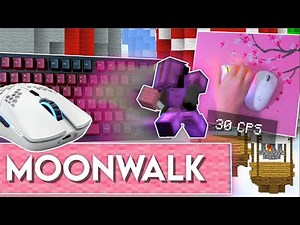 MOONWALKING In Bedwars (Handcam) - ASMR Keyboard and Mouse Sounds | Hypixel Bedwars Edition