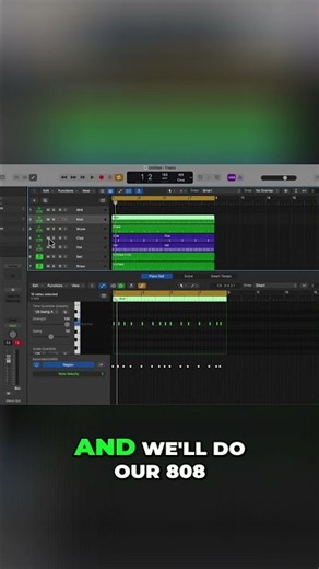 Make Your FIRST 808 Beat: Simple Kick & Bass Pattern #shorts