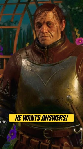 "What Did You Do?!" 🐺🤨 The Sergeant Wants Answers #thewitcher3 #shortsfeed #4k