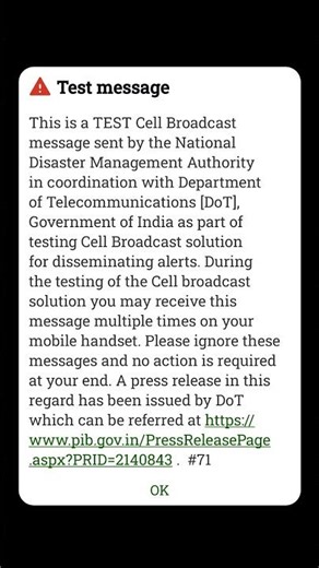 Emergency Alert message in my phone!! #emergencyalert