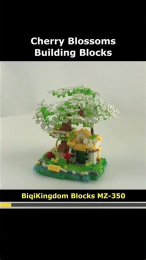 Cherry Blossoms MZ-350 Blocks #BiqiKingdom #Blossoms #Cherry #Flower #House #MZ_350 #Lego #MiniBlock