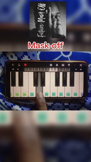 Future Mask-Off song🔥 #piano #music #maskoff #themesong #tune #pianotutorial #fa9la #mobilepiano
