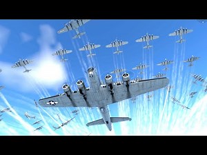 B-17 FLYING FORTRESS formations - 4K 60fps