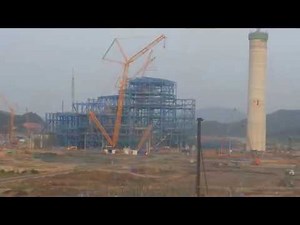 1000MW Thermal power plant construction layout overview