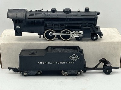 Gilbert American Flyer S Gauge #302 Atlantic Locomotive & Tender -Plastic Shells | eBay