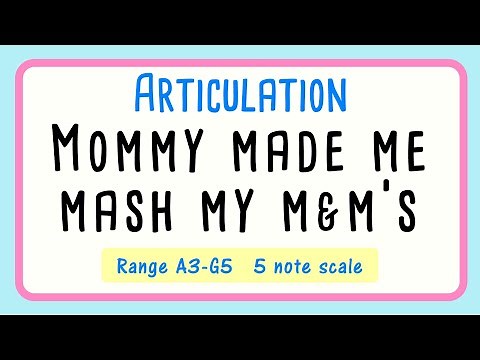 Mommy Made Me Mash My M&M's | Vocal Warm Up | US Version