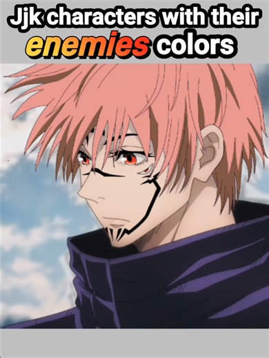 Jujutsu Kaisen Characters with Their Enemies' Colors