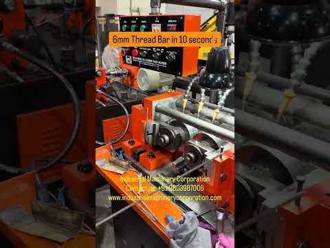 High Speed Thread Rolling Machine | 1 Meter Long 6MM Thread in Just 10 Seconds ⚡🔥