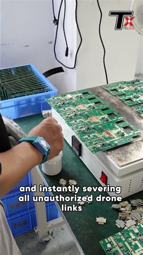 UAV jamming module enables parallel suppression #drone #dji#signal #factory