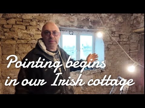 Pointing begins in our Irish cottage