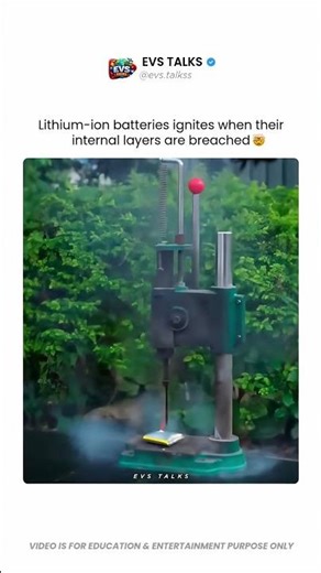 What Happens When a Lithium-Ion Battery Is Breached 😱🔥
