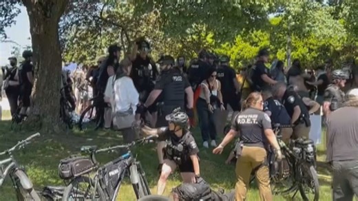 23 people arrested at Cal Anderson Park when rally, counterprotesters clash