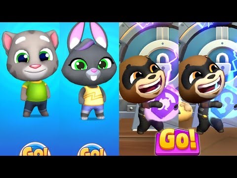 Talking Tom Time Rush - All Bosses Fight For Crystals Vs Heroes Prehistory Events - Tom & Becca Hits