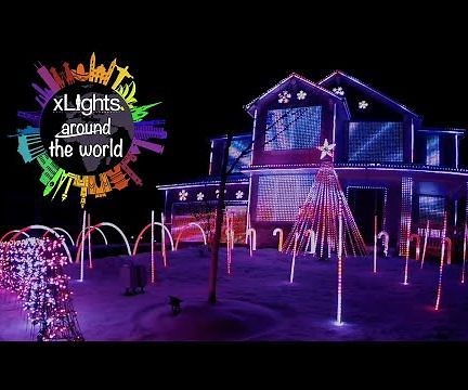 Christmas Light Show Synced to Music