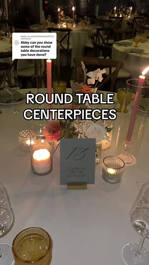 Elegant Wedding Centerpieces for Round Tables