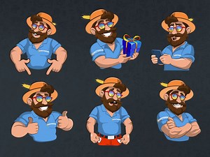 Animated sticker pack for telegram