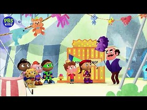 Super Why Short Clip in 4K Wonder Red Helps Aidan Win the Word Wheel Game
