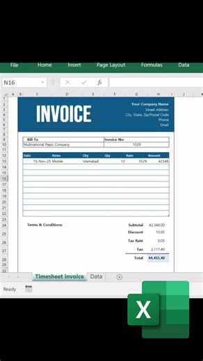 How to Create an Automatic Invoice Template in Excel