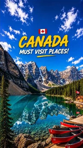 10 Places in Canada That Look Too Beautiful to Be Real 🇨🇦 | Canada Travel #shorts