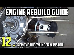 Remove the cylinder and piston - Vespa LML Engine rebuild tutorial Part 12