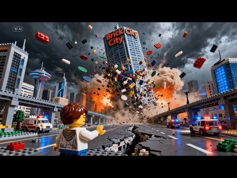 The Fall of Brick City | A LEGO Cinematic Disaster Story of Collapse, Courage & Hope