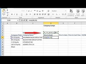 Bloomberg Training: Comparing Company Multiples Part 2- www.Fintute.com