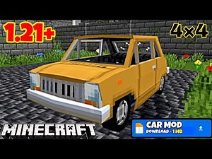 Best car addon | 🚗 | for Minecraft PE 1.21+ #minecraft #viral #gaming #video .