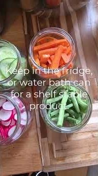 Homesteading Advent Day 2: How to Make a quick allround 1-2-3 Pickling Brine