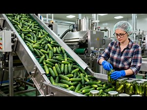 inside a Modern Pickle Factory | The Daily Transformation Of Millions Of Cucumbers (full process)