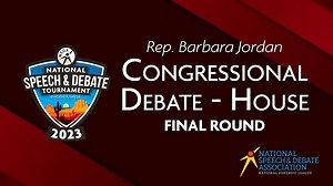 Congressional Debate House Final Round, Livestream 1 - Nationals 2023