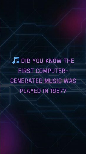 🎵 The First Computer Music – 1957!