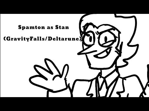 Animating Spamton with Stan Pines' voice || Gravity Falls/Deltarune fan animatic|| slight Spamtenna