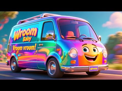 Wroom Wroom Baby Van 🚐💨 | Kids Vehicle Song | Learn Vehicles for Children
