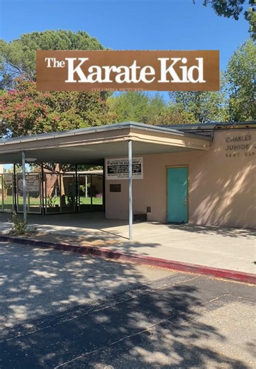 First learn stand, then learn fly - Mr. Miyagi. Back to where it all began 🥋✨ Filming at the actual school from The Karate Kid (1984). 🎬 Fun fact: This location helped ground the film in realism. No sets, just real hallways and classrooms. Drop your favorite qoute below! 👇 The Karate Kid 📍 5607 Capistrano Avenue Woodland Hills, California #filminglocation #80s #nostalgia #karatekid #film peliculas filme movie 映画