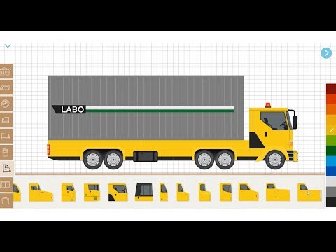 Building a Semi Trailer Container Truck | Labo Construction Truck Gameplay