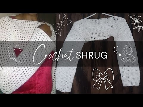Crochet Easy Shrug Tutorial || DIY Beginner Friendly Shrug Tutorial