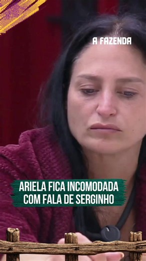 Ariela confronta Serginho em A Fazenda por frase problemática