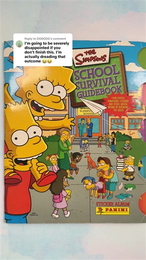 Replying to @DGDGDG The Simpsons vintage sticker album from 2004 ✏️ part 14 #thesimpsons #stickers #nostalgia #early2000s #Vintage #panini
