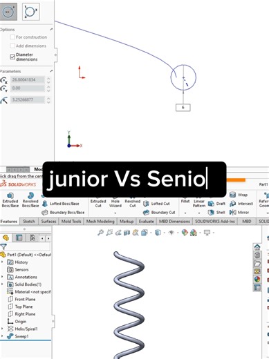 junior vs Senior in Solidworks