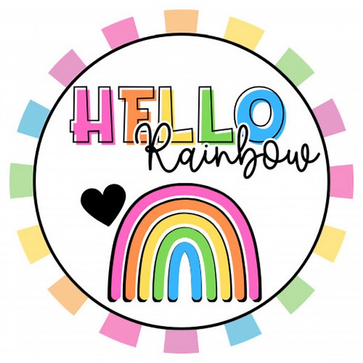 Hello Rainbow Printables
