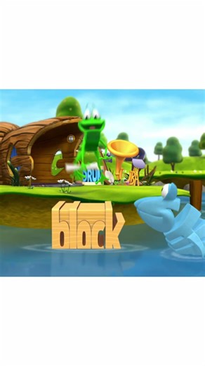 I'll float across.... #frog #block #wordworld