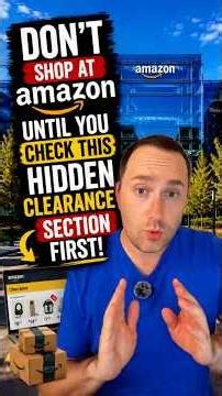 📦 AMAZON HACK: DO NOT Shop Without Checking This Hidden Clearance Section First 👀💸 #amazon #money