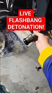 Crazy Flashbang Detonates in Garage!