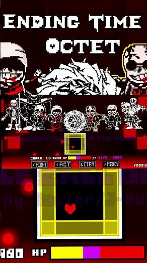 Ending Time Octet Phase 5 [Collapsed Determination] by dEnding_16384 #undertale #undertaleau #sans