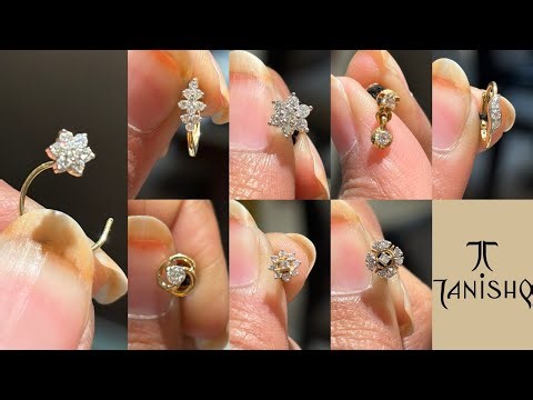 Tanishq Latest Light Weight Diamond 💎 Nose Pin Collection With Weight, Price Cent Clarity 😱