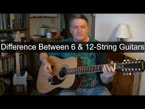 What Is The Difference Betwteen A 6-String & A 12-String #Guitar?