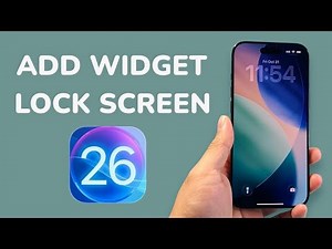 iOS 26: How To Add Widget To Lock Screen