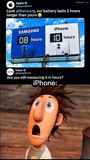 Nokia ends the iPhone vs Samsung battery debate 💀