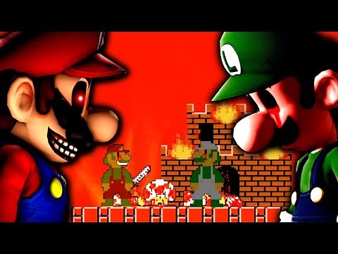 MARIO.EXE VS. LUIGI.EXE - THE SCARIEST FIGHT [Mario.EXE Villain Mode - Super Mario Bros Horror Game]
